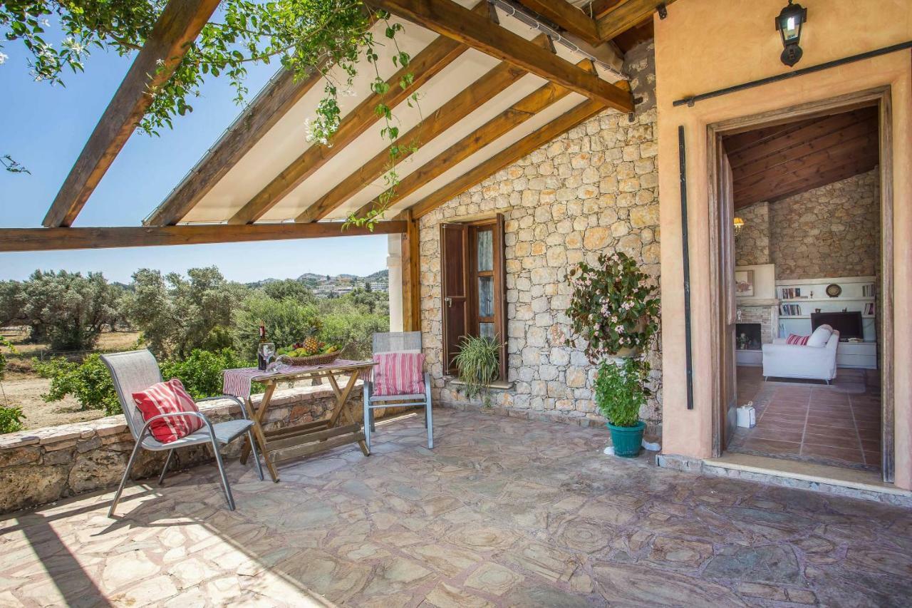 Sunny Countryside Villa - With Private Pool Faliraki Exteriör bild